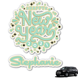 Happy New Year Graphic Car Decal (Personalized)