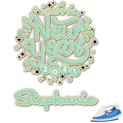 Happy New Year Graphic Iron On Transfer - Up to 4.5"x4.5" (Personalized)