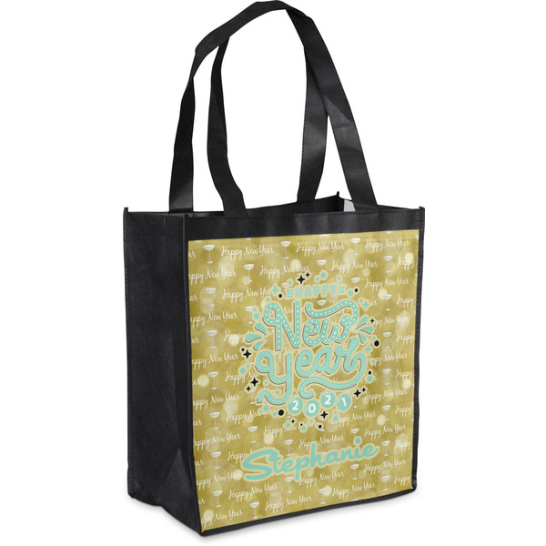 Custom Happy New Year Grocery Bag w/ Name or Text
