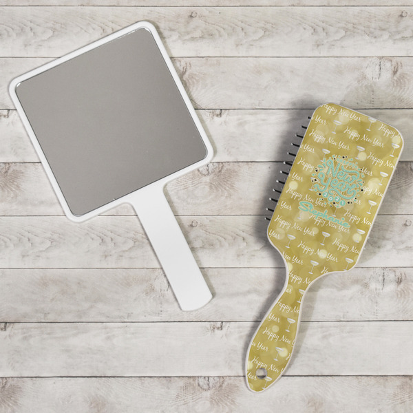 Happy New Year Hair Brush - In Context
