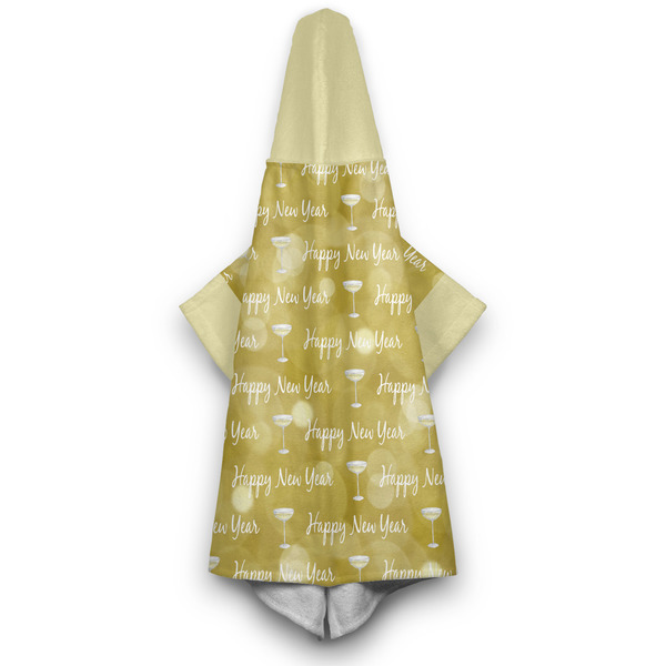 Happy New Year Hooded Towel - Hanging
