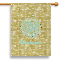 Happy New Year 28" House Flag - Double Sided (Personalized)