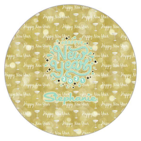 Happy New Year Icing Circle - Large - Single