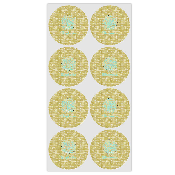 Happy New Year Icing Circle - Medium - Set of 8