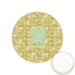 Happy New Year Printed Cookie Topper - 1.25" (Personalized)