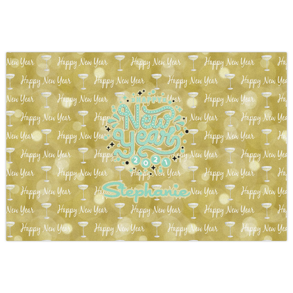 Happy New Year Indoor / Outdoor Rug - 2'x3' - Front Flat