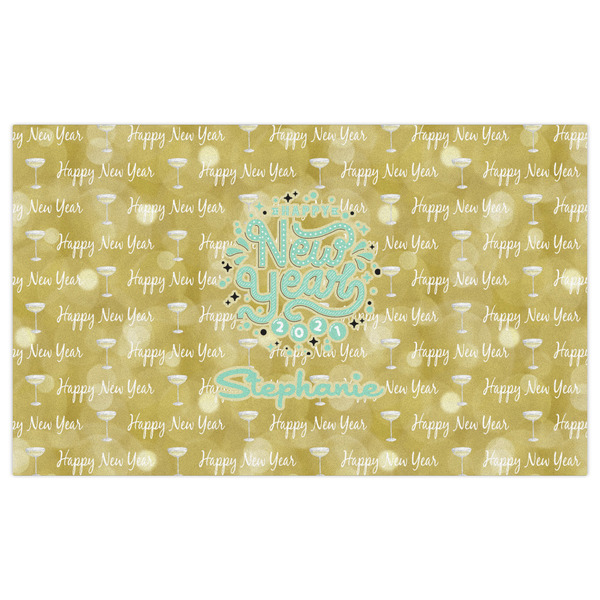 Happy New Year Indoor / Outdoor Rug - 3'x5' - Front Flat