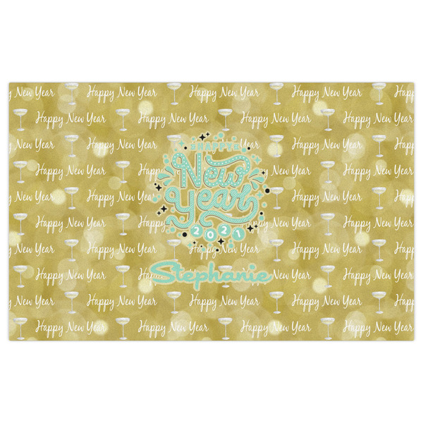 Happy New Year Indoor / Outdoor Rug - 5'x8' - Front Flat