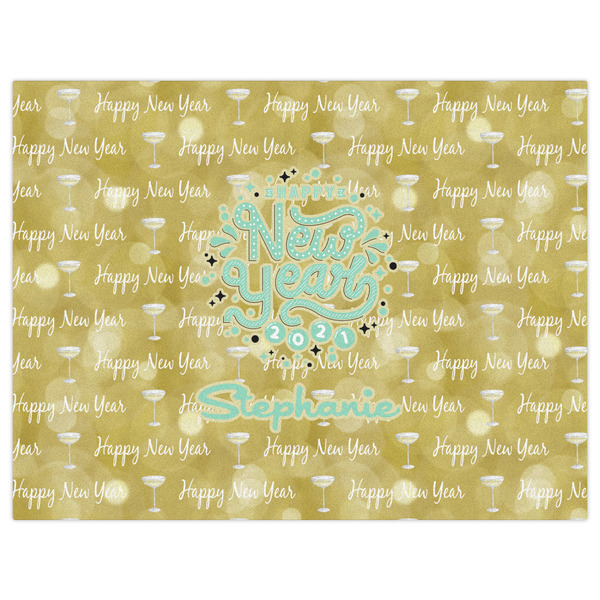 Happy New Year Indoor / Outdoor Rug - 6'x8' - Front Flat