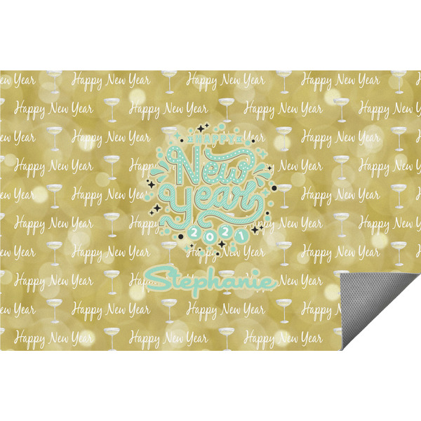 Custom Happy New Year Indoor / Outdoor Rug (Personalized)