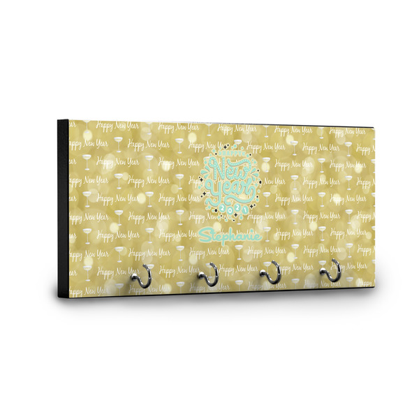 Happy New Year Key Hanger - Front View with Hooks