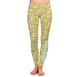 Happy New Year Ladies Leggings - 2X-Large (Personalized)