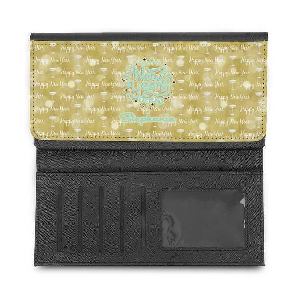 Happy New Year Ladies Wallet - Half Way Open