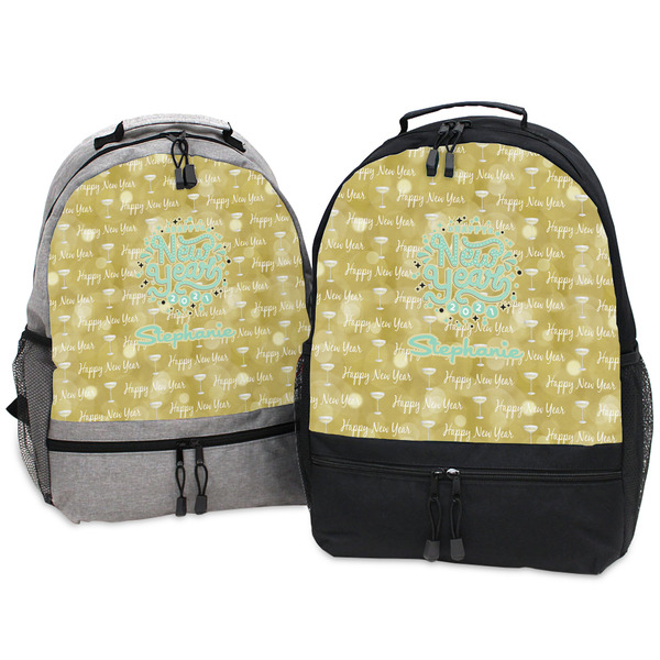 Happy New Year Large Backpacks - Both