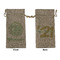 Happy New Year Large Burlap Gift Bag - Front & Back (Personalized)