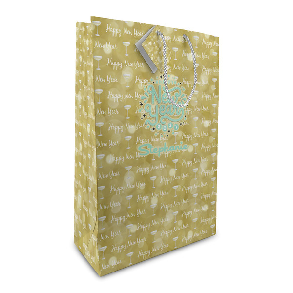 Custom Happy New Year Large Gift Bag (Personalized)