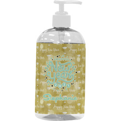 Happy New Year Plastic Soap / Lotion Dispenser (16 oz - Large - White) (Personalized)