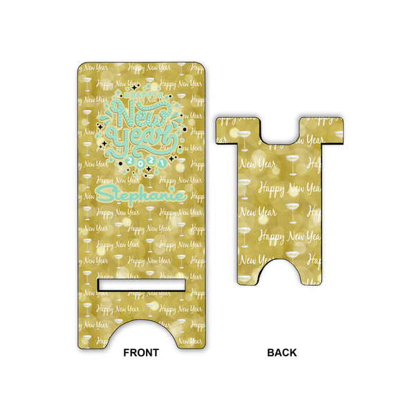 Happy New Year Large Phone Stand - Front & Back