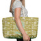 Happy New Year Large Rope Tote Bag - In Context View