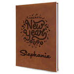 Happy New Year Leather Sketchbook (Personalized)
