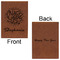 Happy New Year Leatherette Journals - Large - Double Sided - Front & Back View