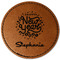 Happy New Year Leatherette Patches - Round
