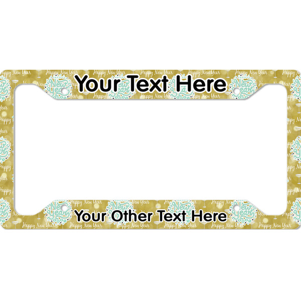 Custom Happy New Year License Plate Frame - Style A (Personalized)