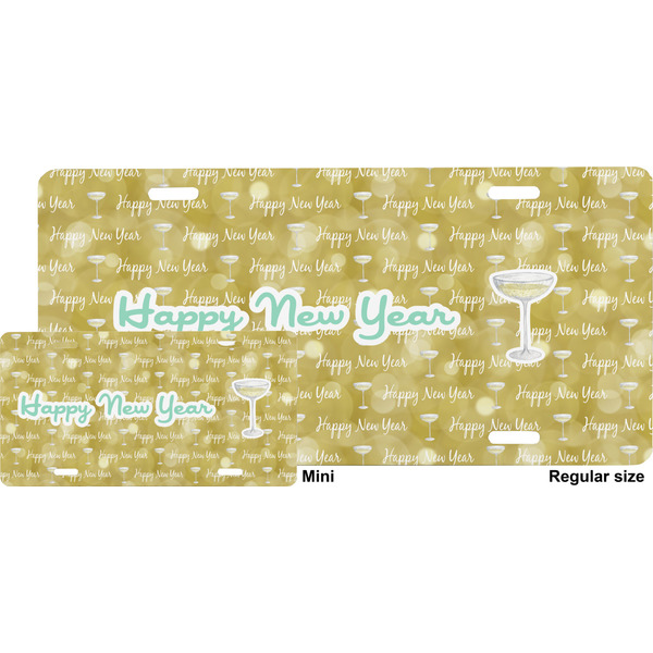 Happy New Year License Plate (Sizes)