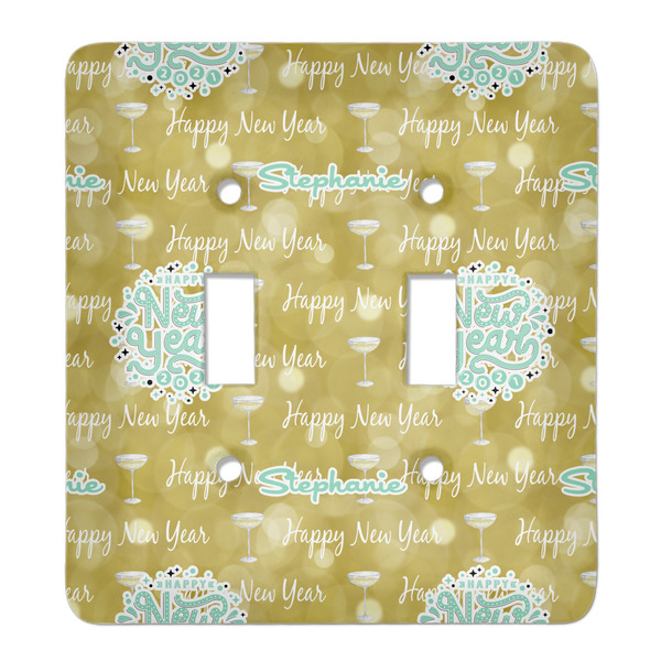 Custom Happy New Year Light Switch Cover (2 Toggle Plate) (Personalized)