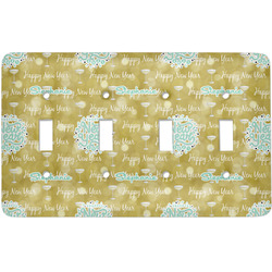 Happy New Year Light Switch Cover (4 Toggle Plate) (Personalized)