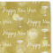 Happy New Year Linen Placemat - DETAIL