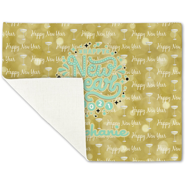 Happy New Year Linen Placemat - Folded Corner (single side)