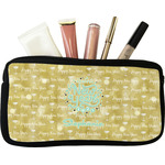 Happy New Year Makeup / Cosmetic Bag - Small w/ Name or Text