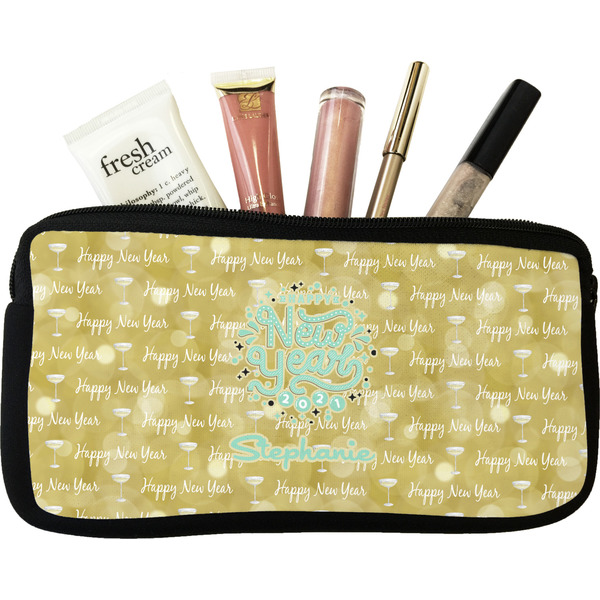 Custom Happy New Year Makeup / Cosmetic Bag (Personalized)