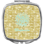 Happy New Year Compact Makeup Mirror w/ Name or Text