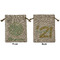 Happy New Year Medium Burlap Gift Bag - Front & Back (Personalized)