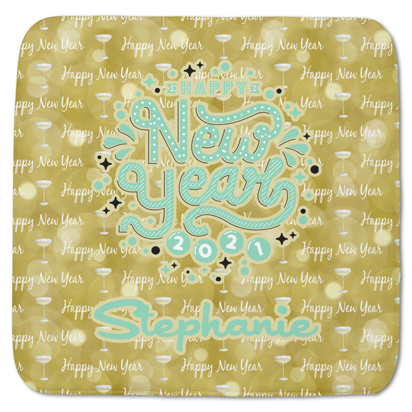 Custom Happy New Year Memory Foam Bath Mat - 48"x48" w/ Name or Text