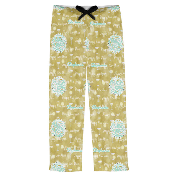 Custom Happy New Year Mens Pajama Pants - 2XL (Personalized)