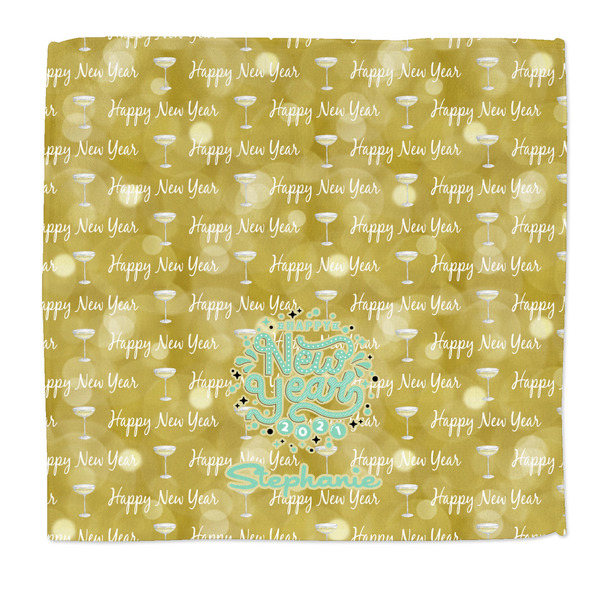 Custom Happy New Year Microfiber Dish Rag (Personalized)