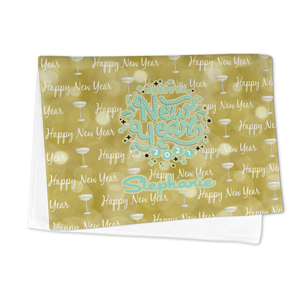 Happy New Year Microfiber Dish Towel - FOLDED HALF