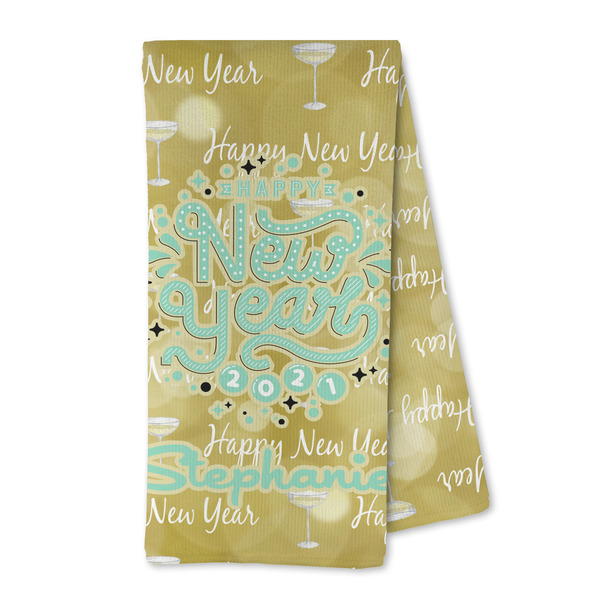Custom Happy New Year Kitchen Towel - Microfiber (Personalized)
