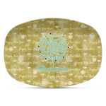 Happy New Year Plastic Platter - Microwave & Oven Safe Composite Polymer (Personalized)