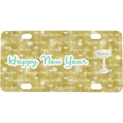 Happy New Year Mini / Bicycle License Plate (4 Holes) (Personalized)