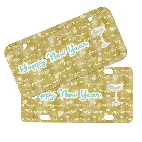 Happy New Year Mini License Plates - MAIN (4 and 2 Holes)