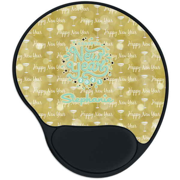 Custom Happy New Year Mouse Pad with Wrist Support
