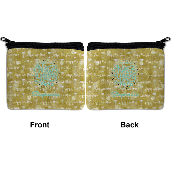 Happy New Year Neoprene Coin Purse - Front & Back (APPROVAL)