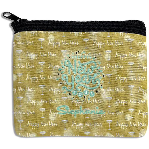 Custom Happy New Year Rectangular Coin Purse w/ Name or Text