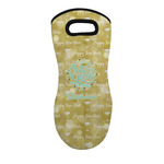 Happy New Year Neoprene Oven Mitt w/ Name or Text