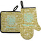 Happy New Year Oven Mitt & Pot Holder Set w/ Name or Text
