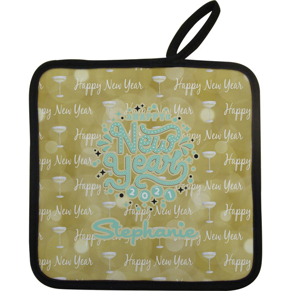Custom Happy New Year Pot Holder w/ Name or Text